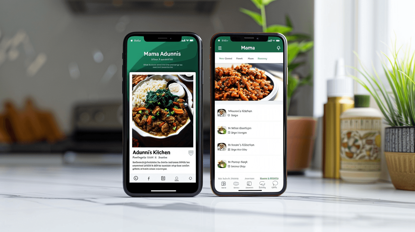 Image: Clean, mobile-friendly website example for a Nigerian small business showing products and contact information